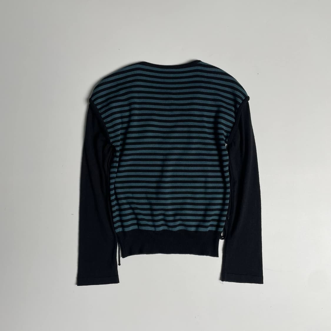 Tg.m 긴 끈 블루 스트라이프 롱슬리브 니트 (italy)   상품이미지6