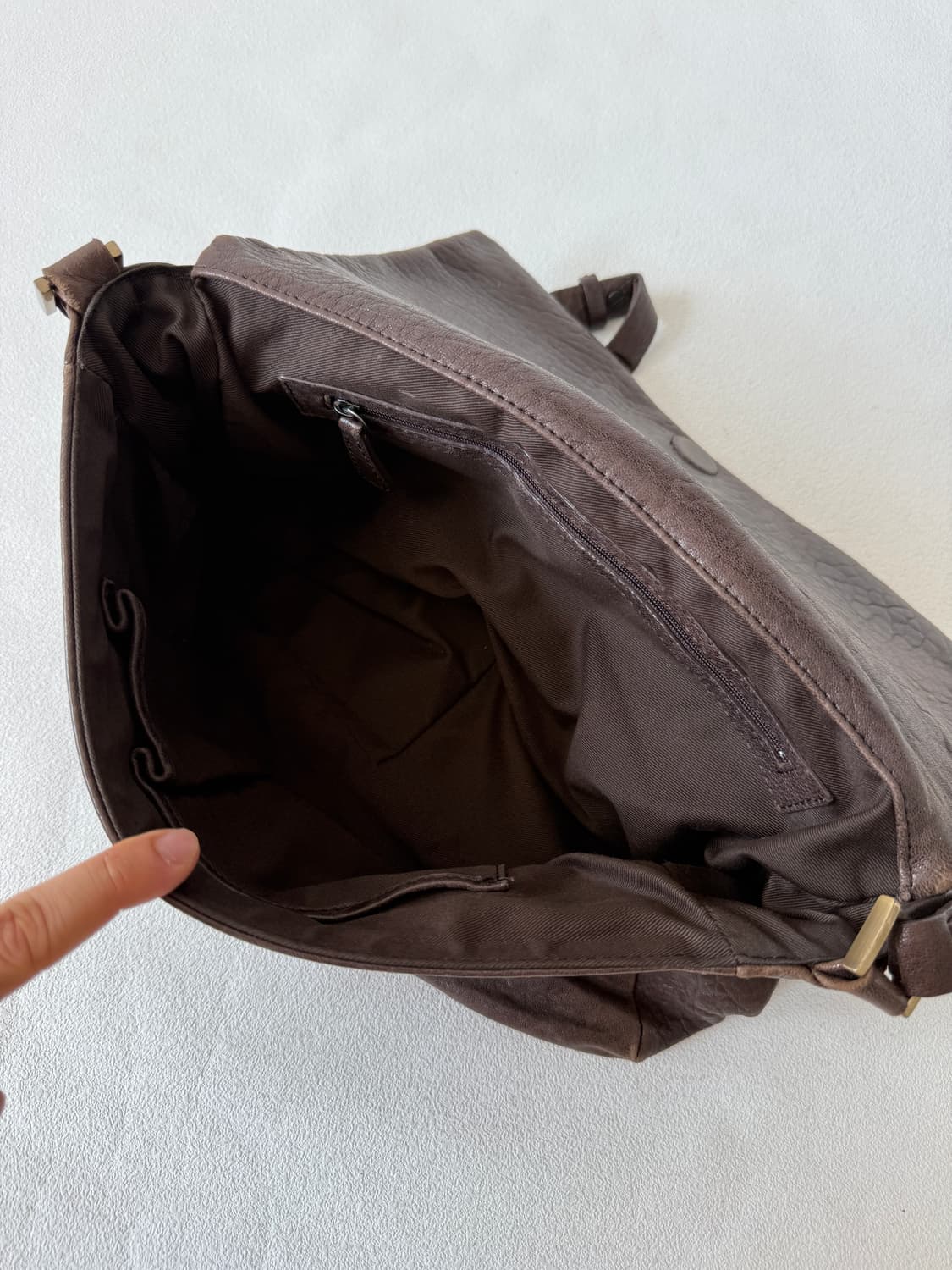 Pre owned 레더 크로스백 상품이미지7