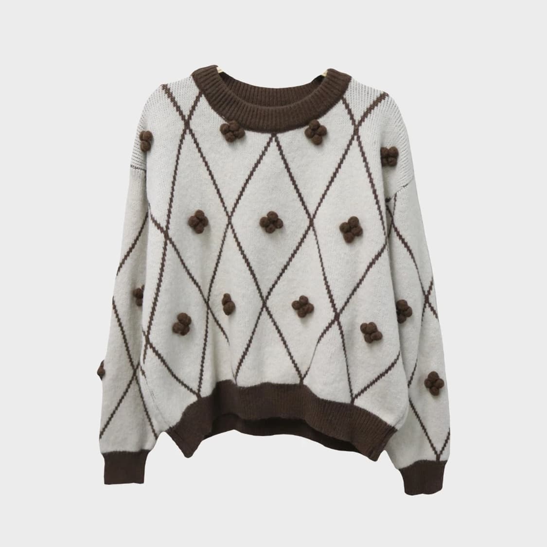 지알엘 폼폼 플라워 니트 62137 상품이미지1