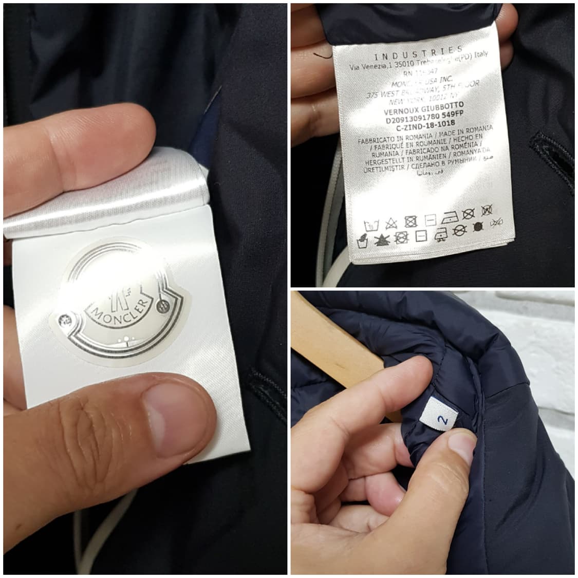 [2/100/정품] 몽클레어 후드 남성 경량패딩자켓 상품이미지8