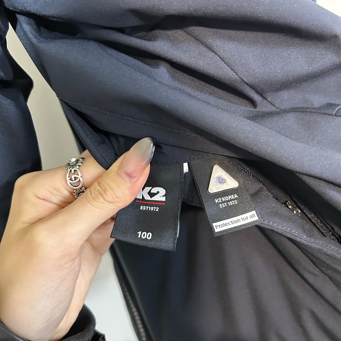 K2 남성 리버시블 다운 패딩 100 상태최상 네이비 상품이미지6