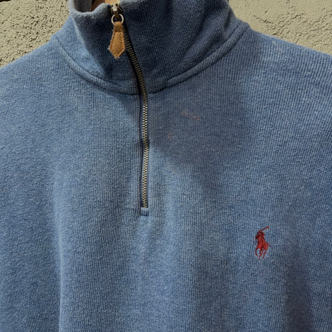 폴로 랄프로렌 더스티 블루 반집업 니트 (L) 상품이미지3