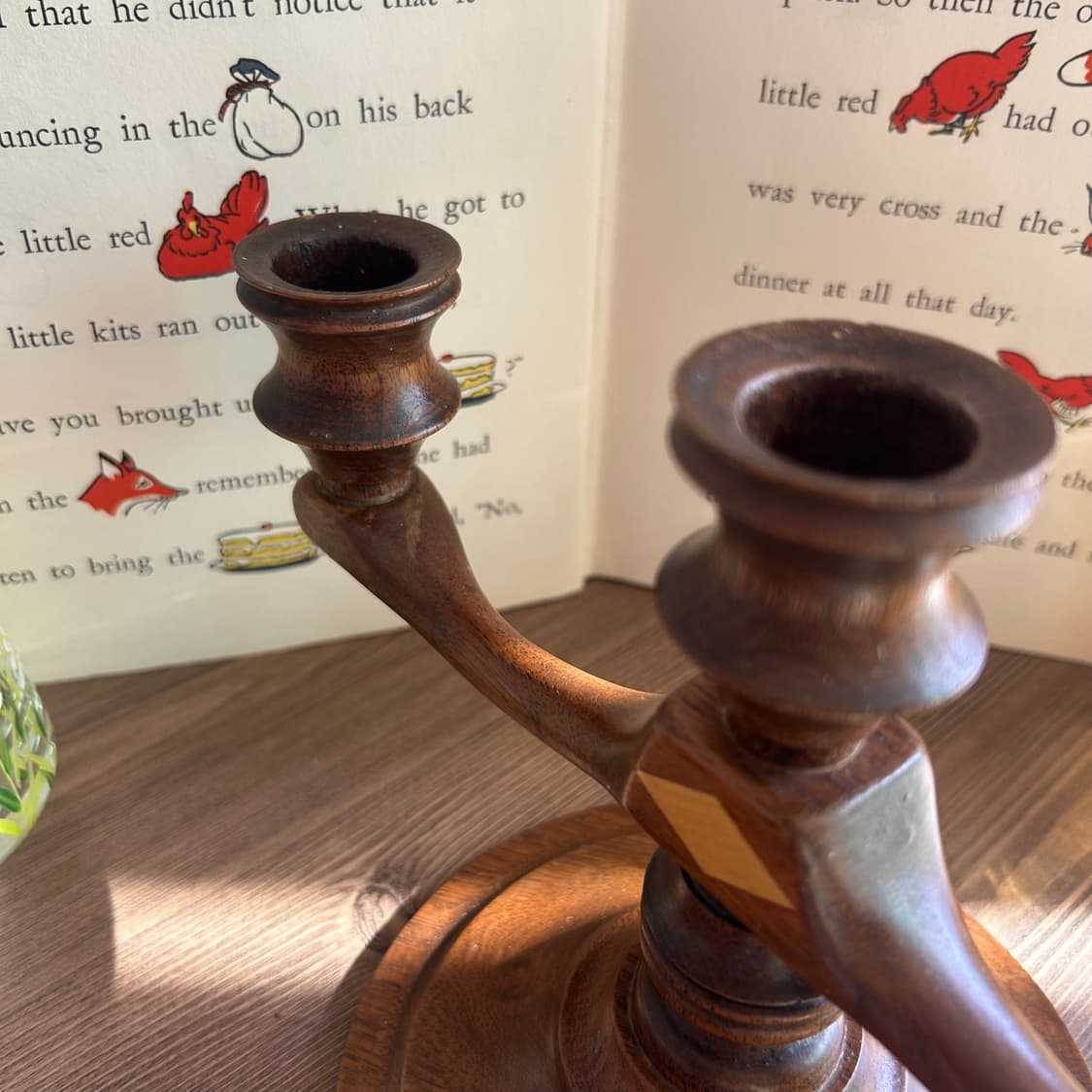 빈티지 나무 촛대 소품 상품이미지4