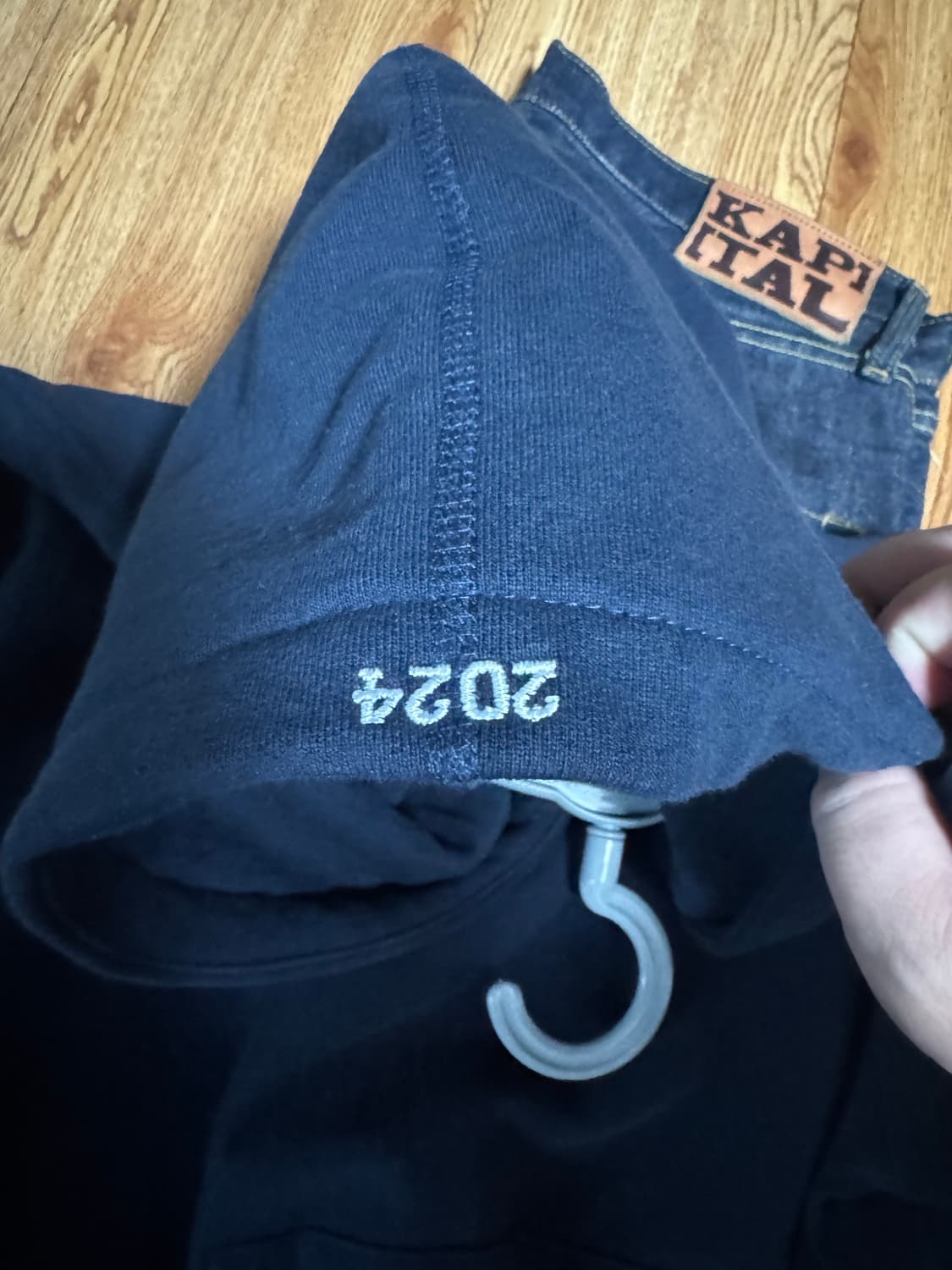 슈프림 박스로고 후드 네이비 레드 24fw 상품이미지2