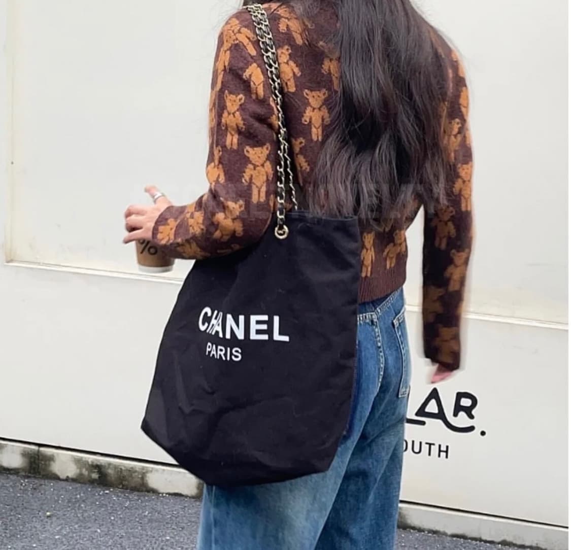 샤넬뷰티 골드체인 숄더백 블랙 상품이미지1