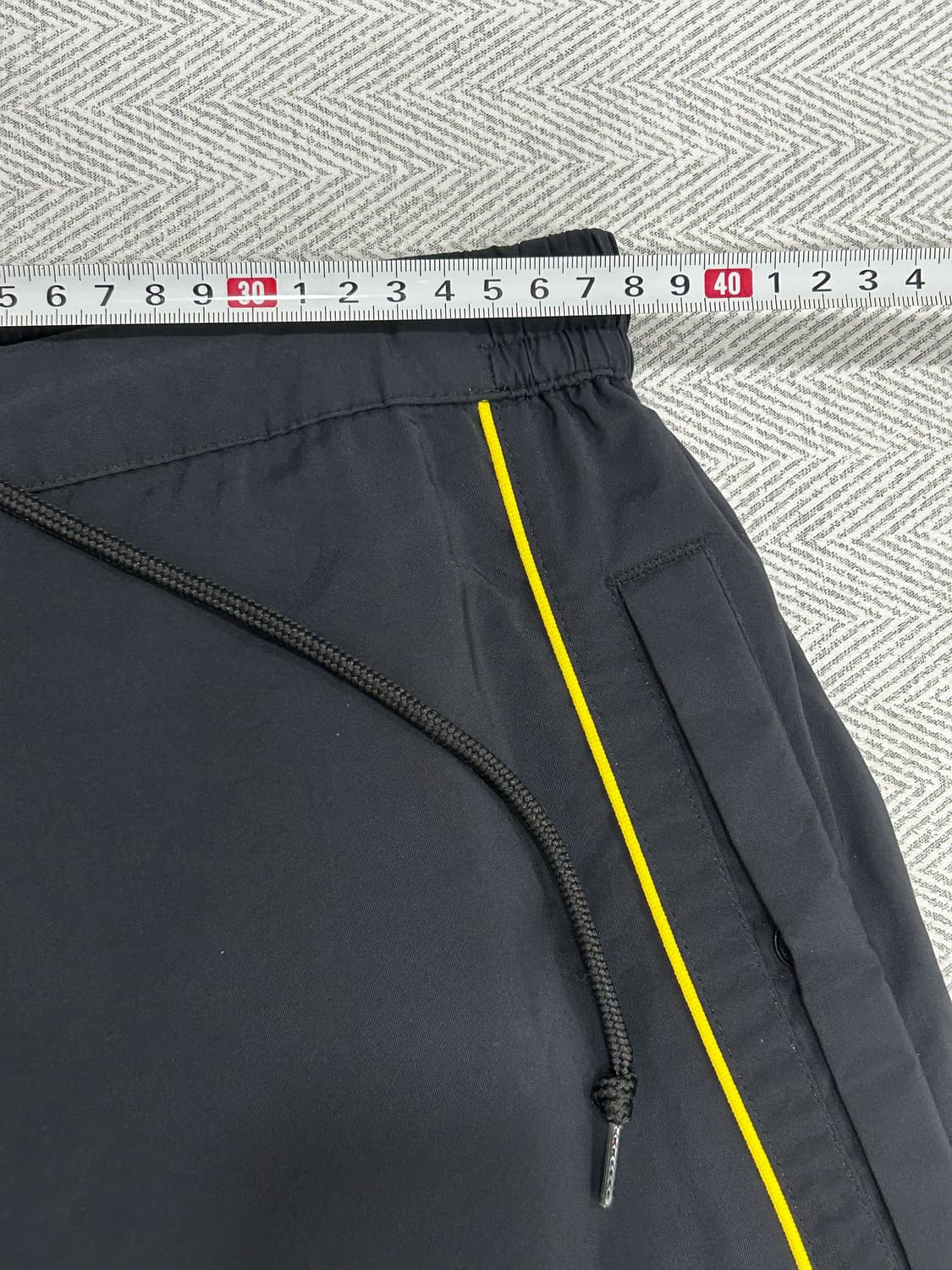 아디다스 레이어드 우븐 팬츠 블랙 남성 L 상품이미지9