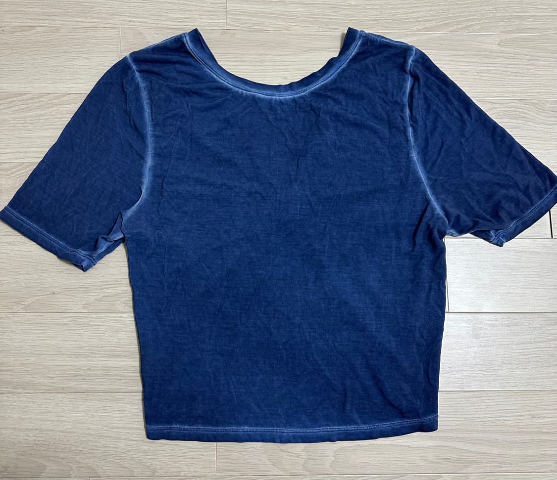 오즈이즈 리버시블 숏슬리브 커버업 - [인디고-S] 상품이미지5