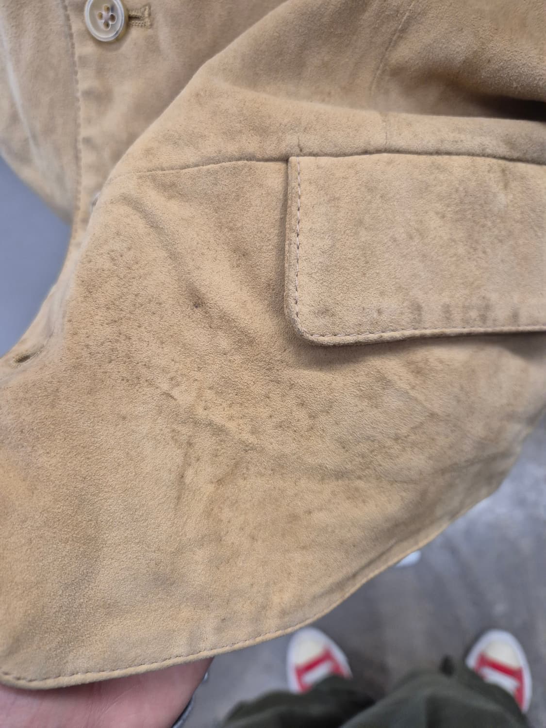 히키프리먼 스웨이드 베스트 M 상품이미지4