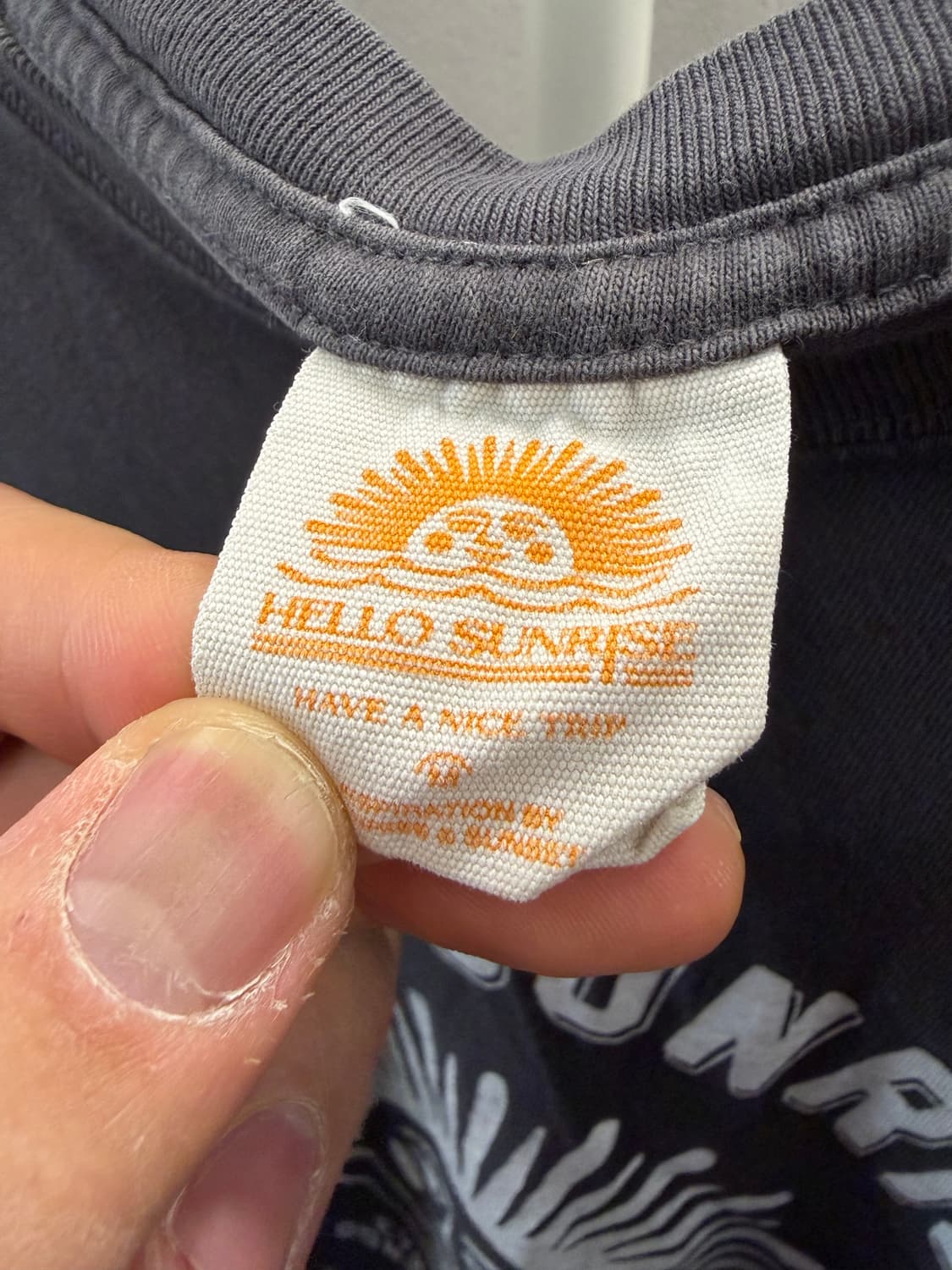 헬로우 선라이즈 그래픽 반팔티 M 사이즈 상품이미지3