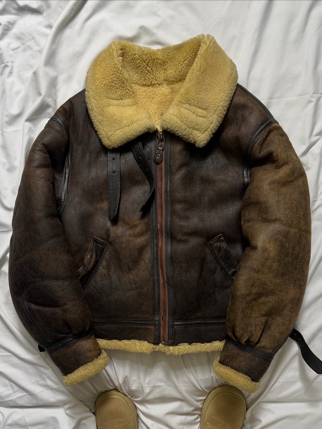 아비렉스 B-3 무스탕 가죽자켓 상품이미지1