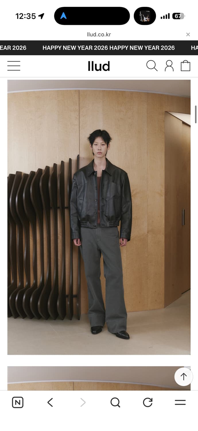 [2]웨이비니스 플로우 라인 레더 자켓 2사이즈 상품이미지1