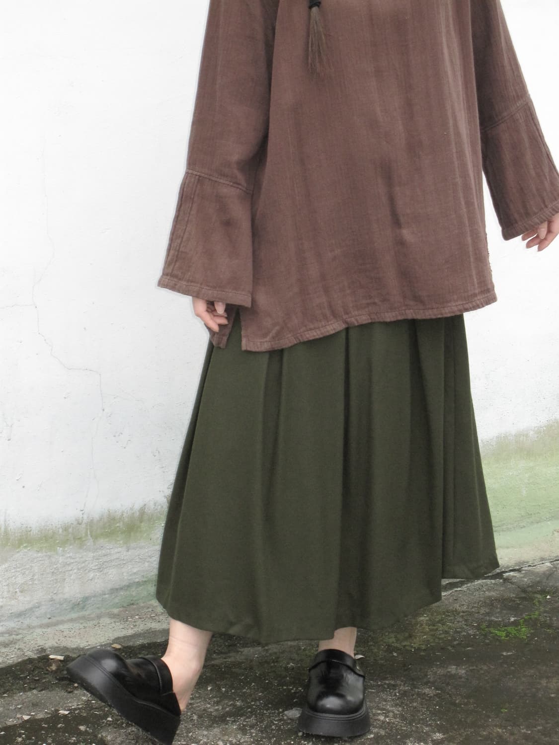 브라운 보호 블라우스  상품이미지8