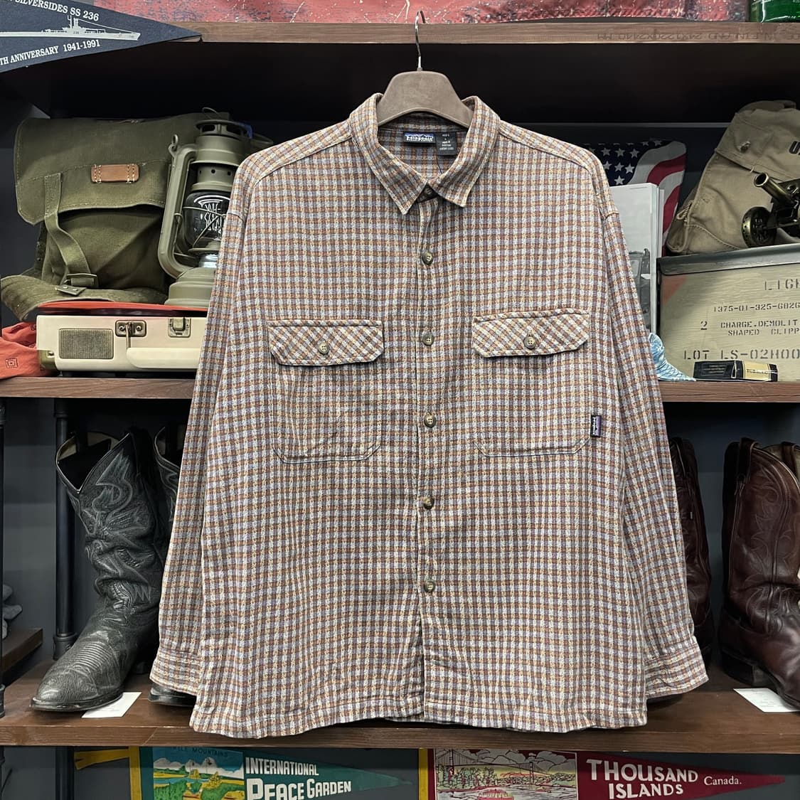 파타고니아 오가닉 코튼 멀티 체크 포켓 플란넬 셔츠 상품이미지1