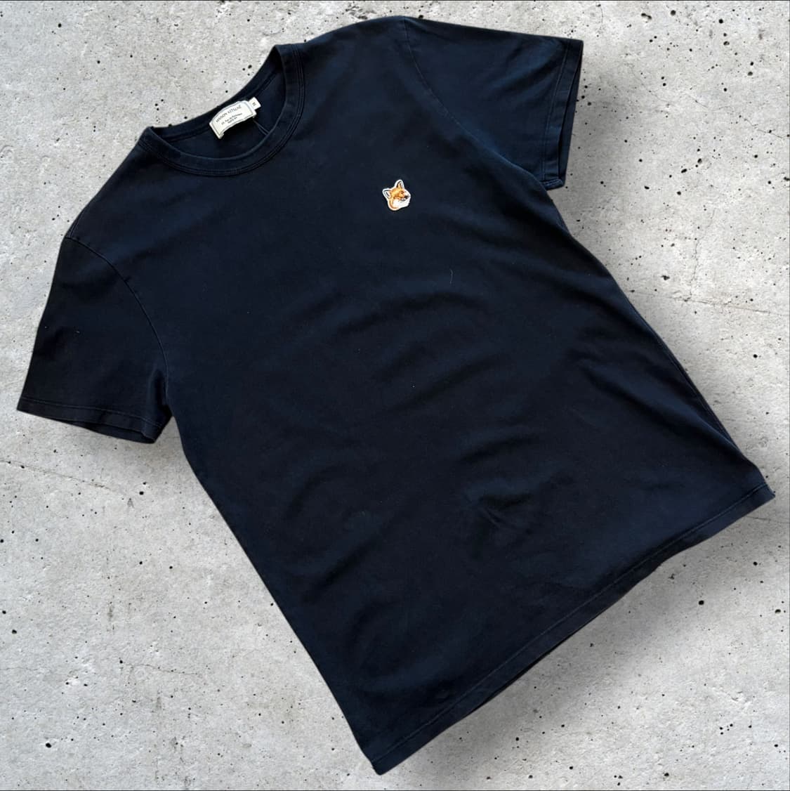 [M] 메종키츠네 폭스 패치 블랙 반팔티 C441 상품이미지1