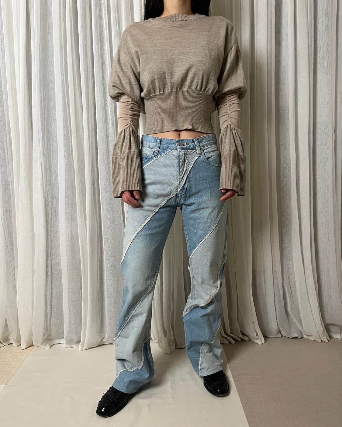 Akira naka fidelia knit 아키라나카 크롭 니트  상품이미지3