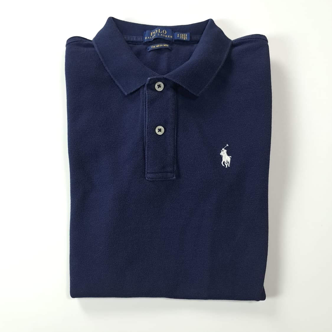 CK174 S 폴로 화이트포니 다크네이비 메쉬 미니 원피스 상품이미지8