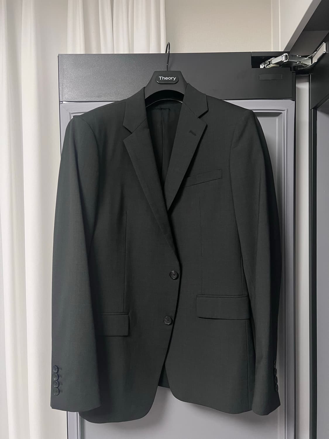 띠어리 뉴테일러 수트 셋업 정장 다크차콜 40 32 상품이미지2