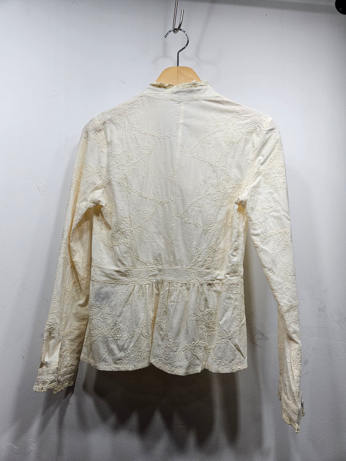아이보리 고급스러운 레이스 블라우스 [미사용] 상품이미지8