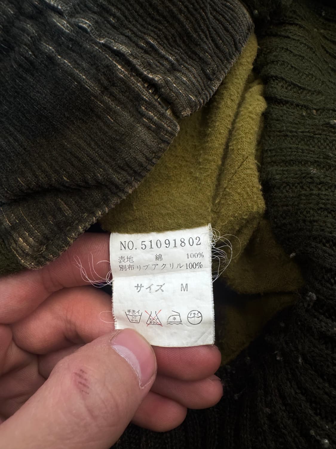 일본빈티지 코듀로이 숏 집업 자켓 B159 상품이미지5