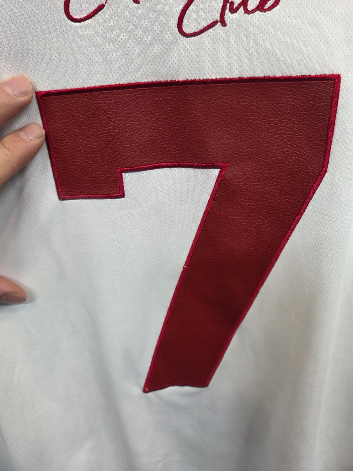 빈티지 calem club 가죽로고 져지 반팔 xl 상품이미지5