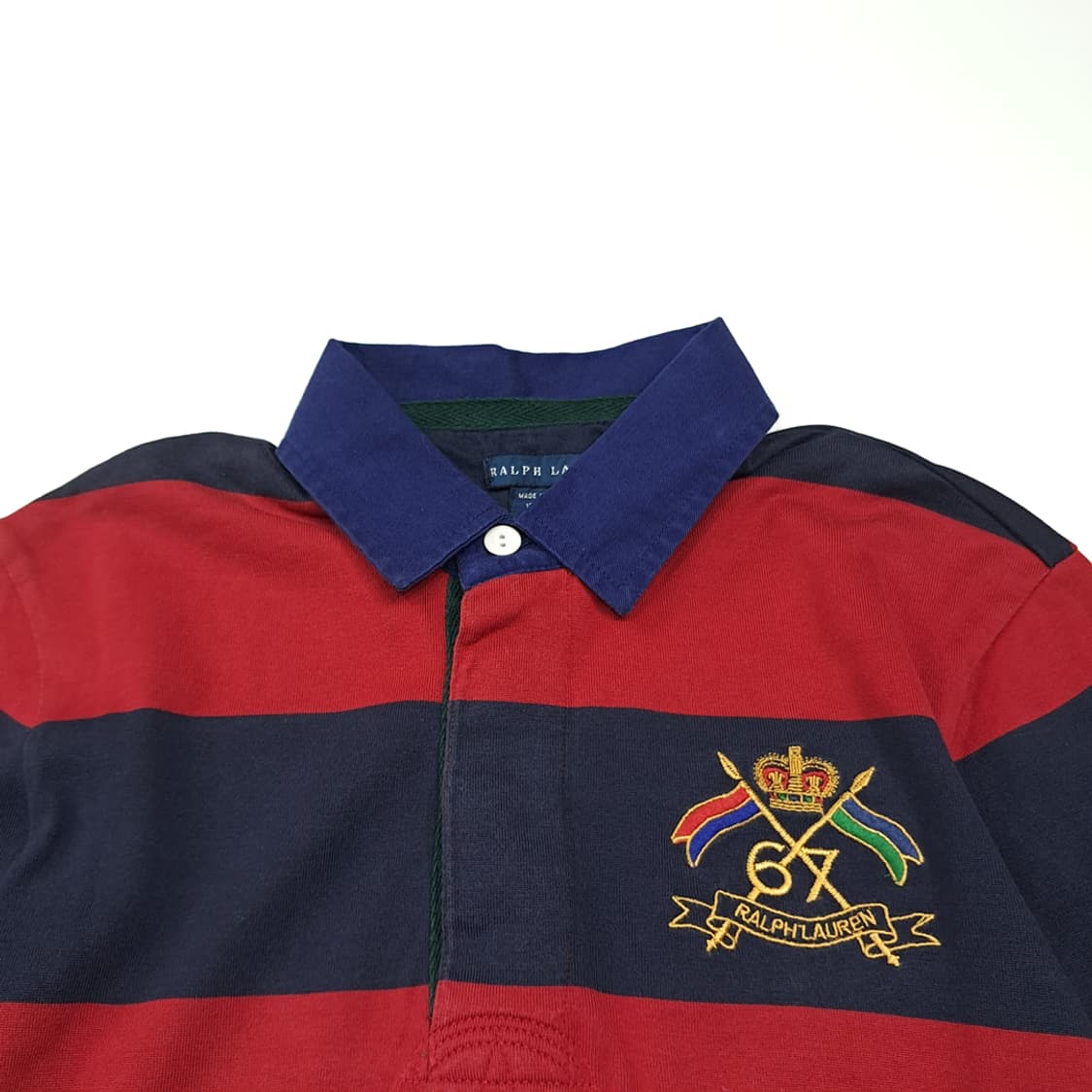 CK032 M 폴로 90s 크레스트 럭비 스트라이프 원피스 상품이미지2