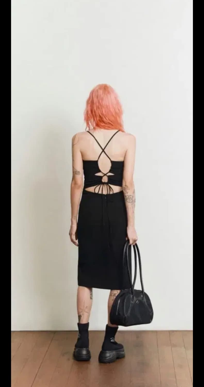 미스치프 BUSTIER DRESS 뷔스티에 드레스 원피스 블랙 s 상품이미지7