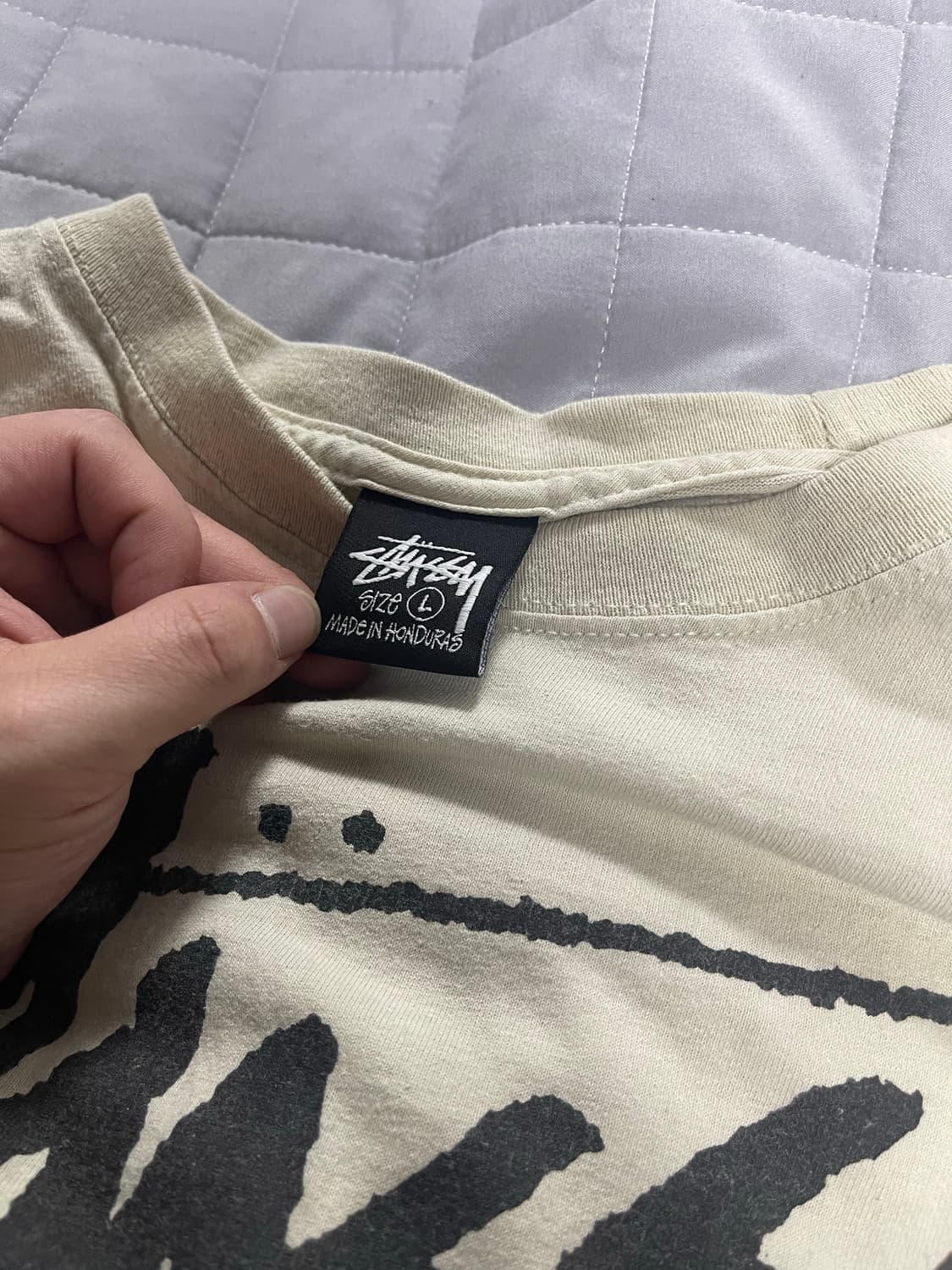 스투시 월드투어 롱슬리브 아이보리 상품이미지2