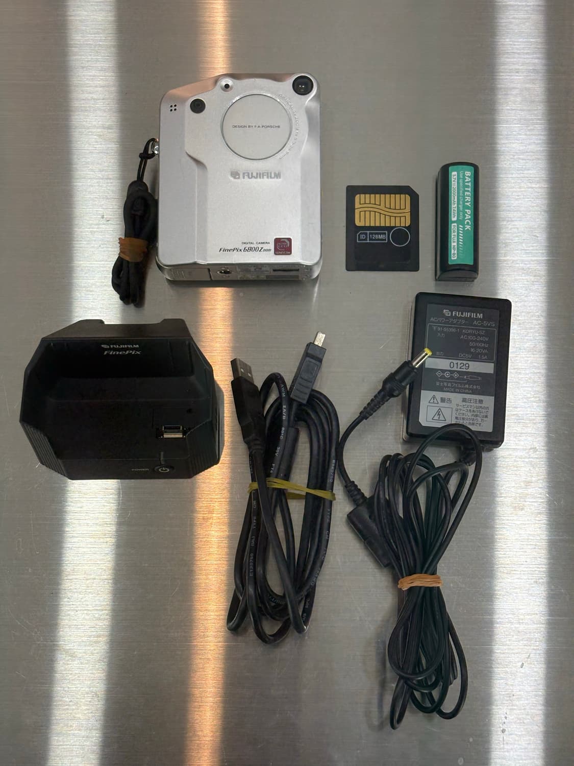 케이블O/충전독O/스미카128mb)후지필름 파인픽스 6800z 빈티지디카 상품이미지2