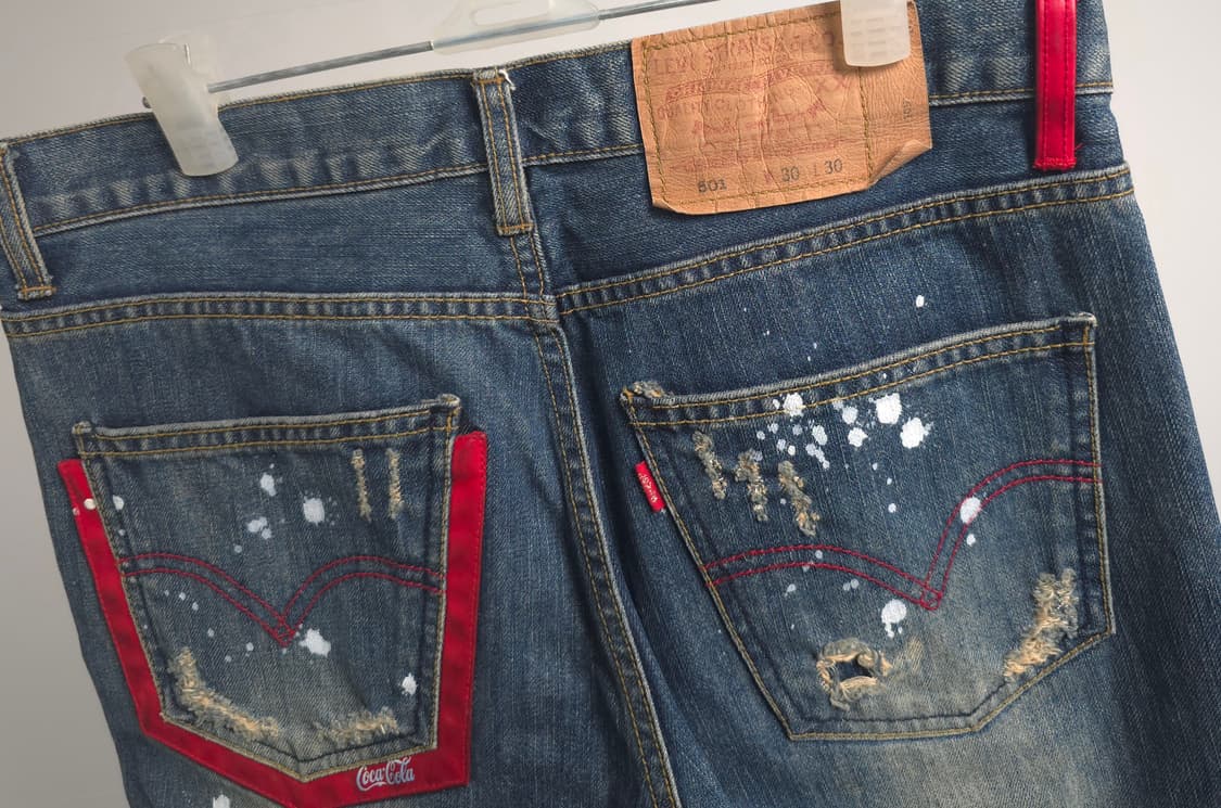 [희귀/미판] 96년산 리바이스 오리지널 501 미국 생산 USA 코카콜 상품이미지5