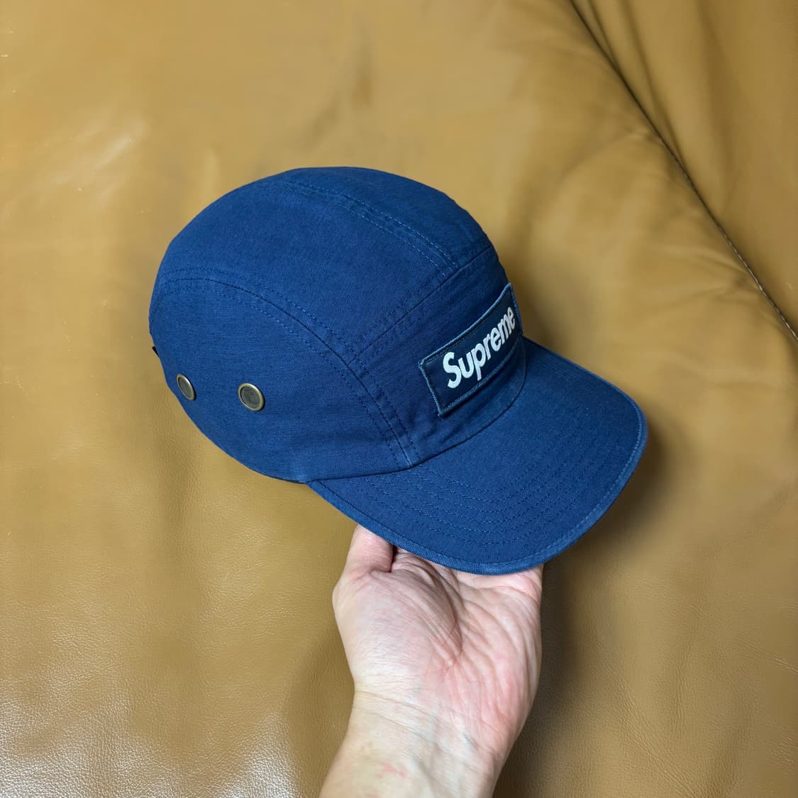 Supreme 슈프림 24fw 밀리터리 워시드 네이비 캠프캡 모자 상품이미지3