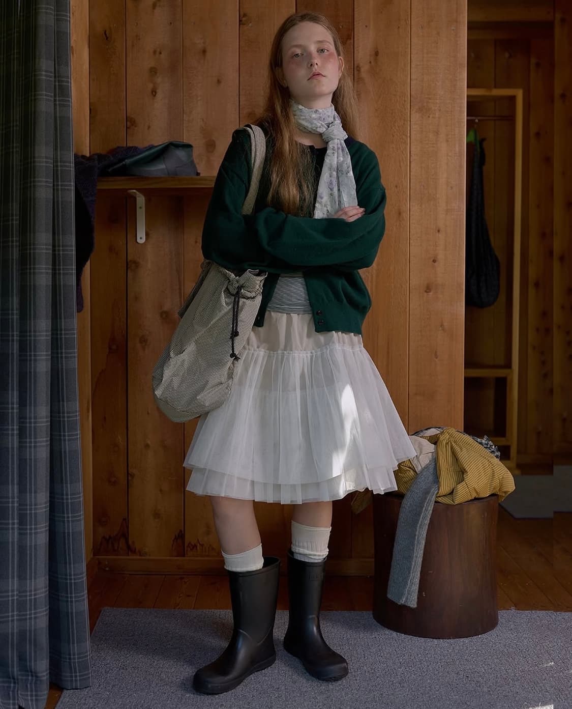 노컨텐츠 스커트 블랙 상품이미지1