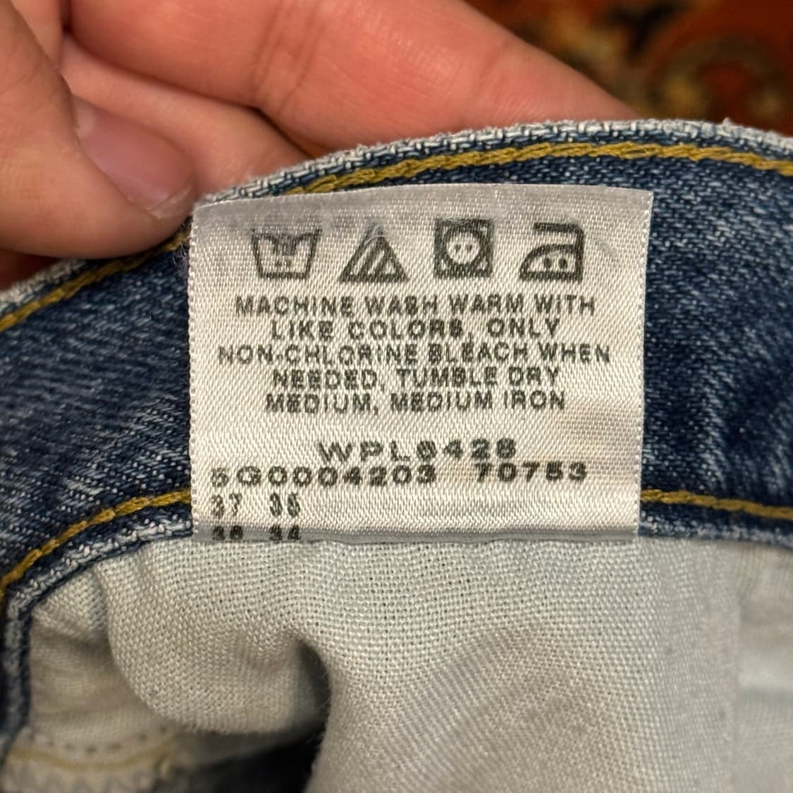 Lee 90s 데님팬츠 200 애시드 워싱 (34) 상품이미지8