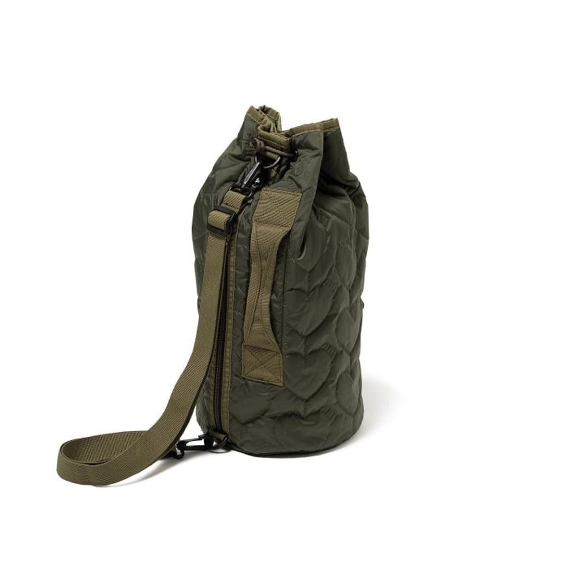 휴먼 메이드 하트 퀼팅 본삭 올리브 드랩 상품이미지2