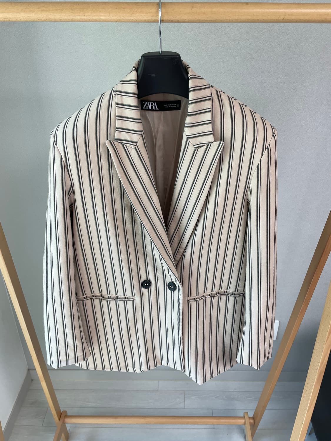 ZARA 스트라이프 더블 블레이저 상품이미지2