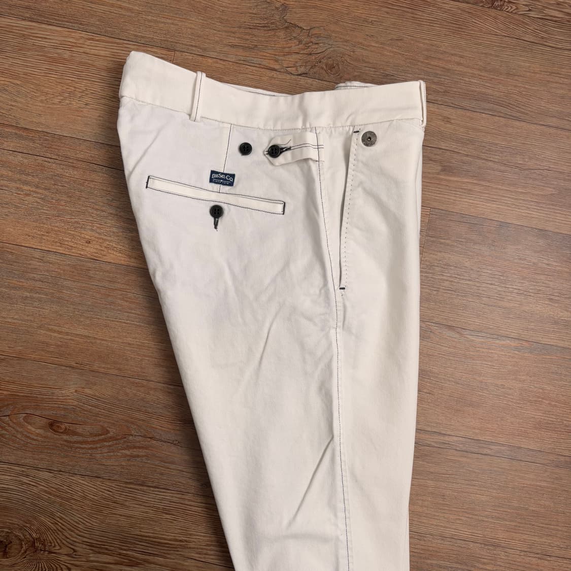 디젤 화이트 CHI TIGHT 테이퍼드 팬츠 이태리 스트레치 바지 상품이미지7