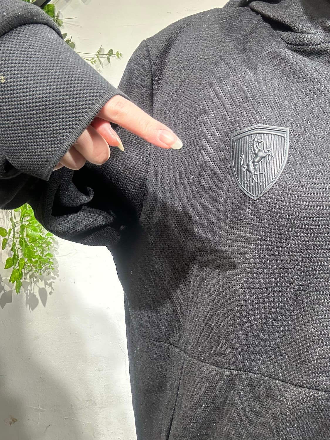 Puma 블랙 페라리 콜라보 후드집업 자켓 L 상품이미지6