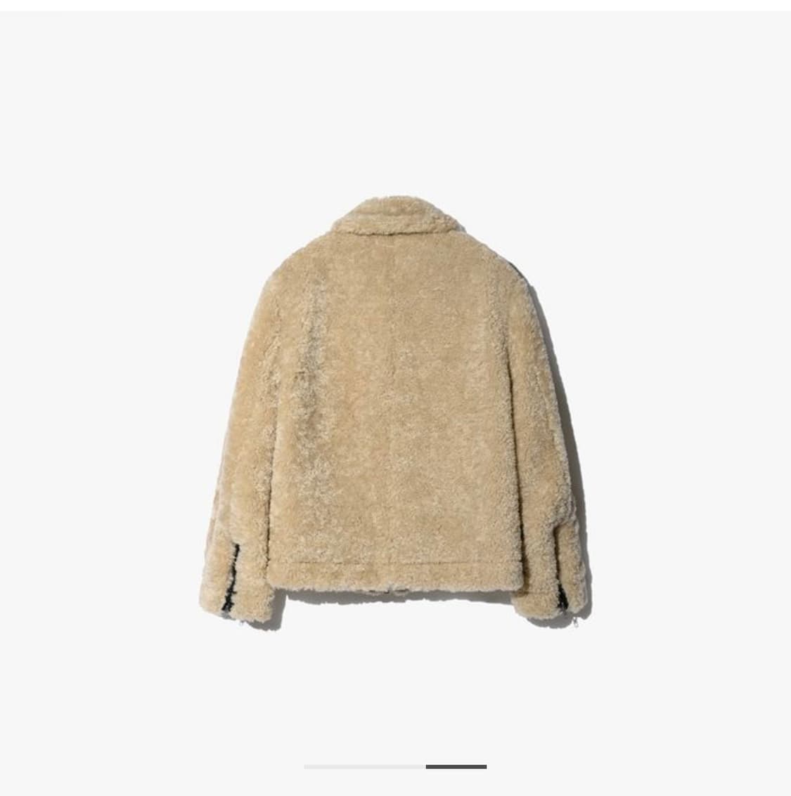 Spread Collar Shearling Jacket (Ivory) 상품이미지3