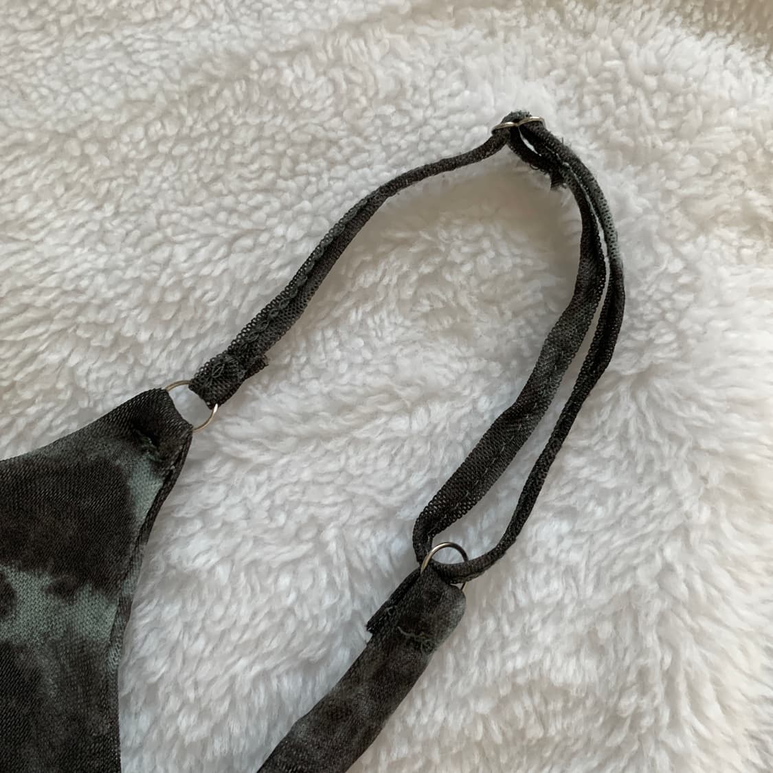 KULU STUDIO 빈티지 패턴 언발란스 프릴 탑 나시 상품이미지4