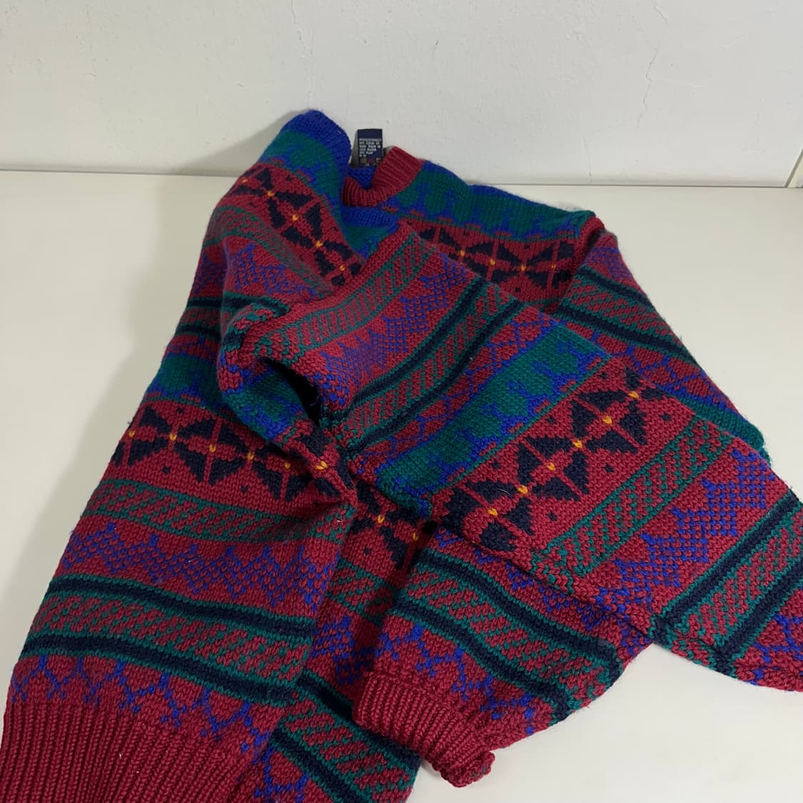 L DKNY 그레이 울 니트집업 상품이미지5