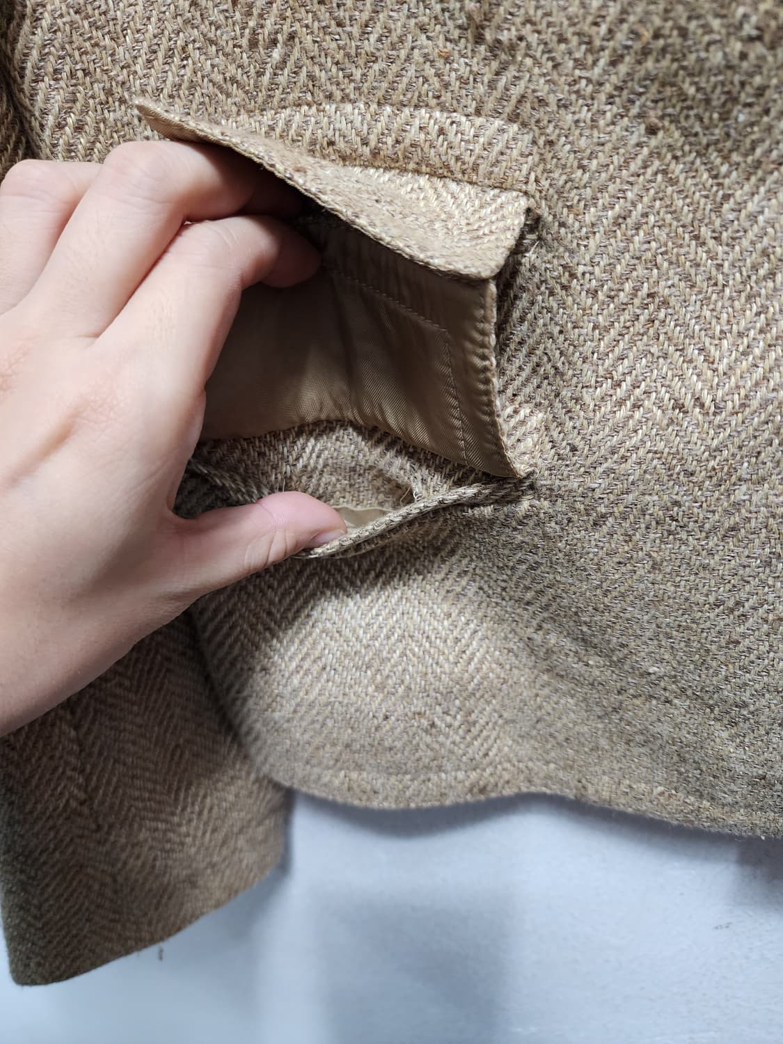 폴로 랄프로렌 헤링본 실크 자켓 상품이미지4