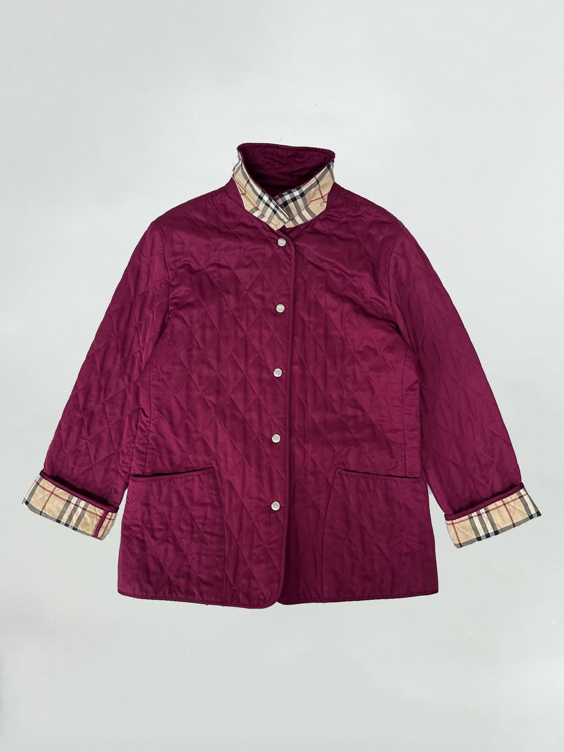 버버리 체크 디테일 퀼팅 자켓 상품이미지6