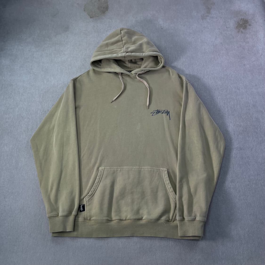 105 스투시 쉐도우 스크립트 피그먼트 후드티 상품이미지2