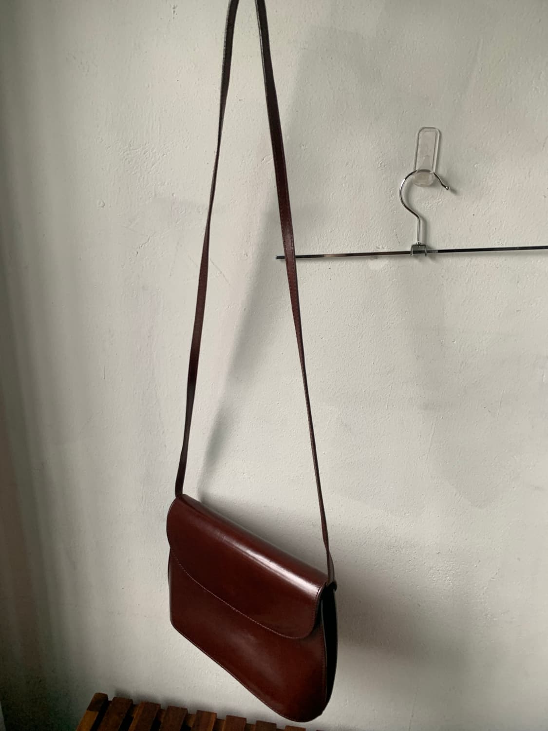 issey miyake 버건디 크로스,숄더백 상품이미지6