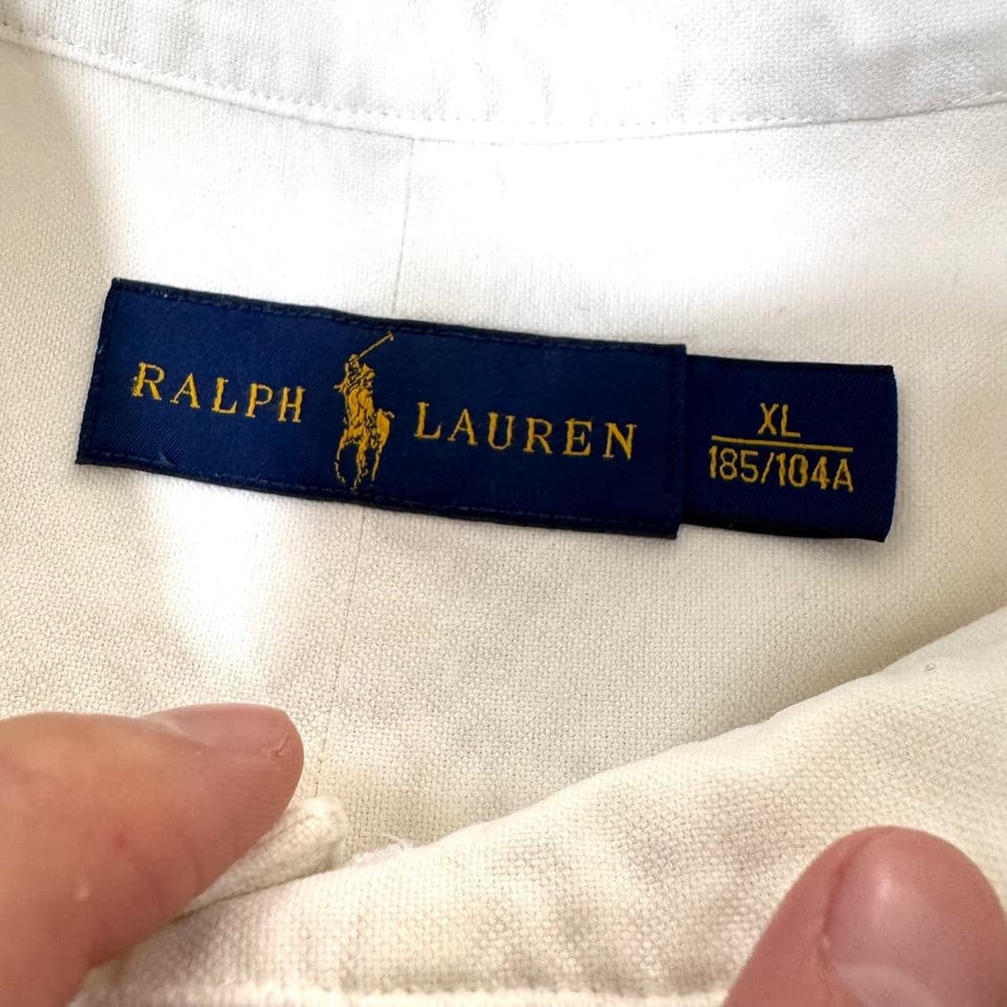 신형 폴로 랄프로렌 옥스퍼드 빅로고 화이트 셔츠 상품이미지3