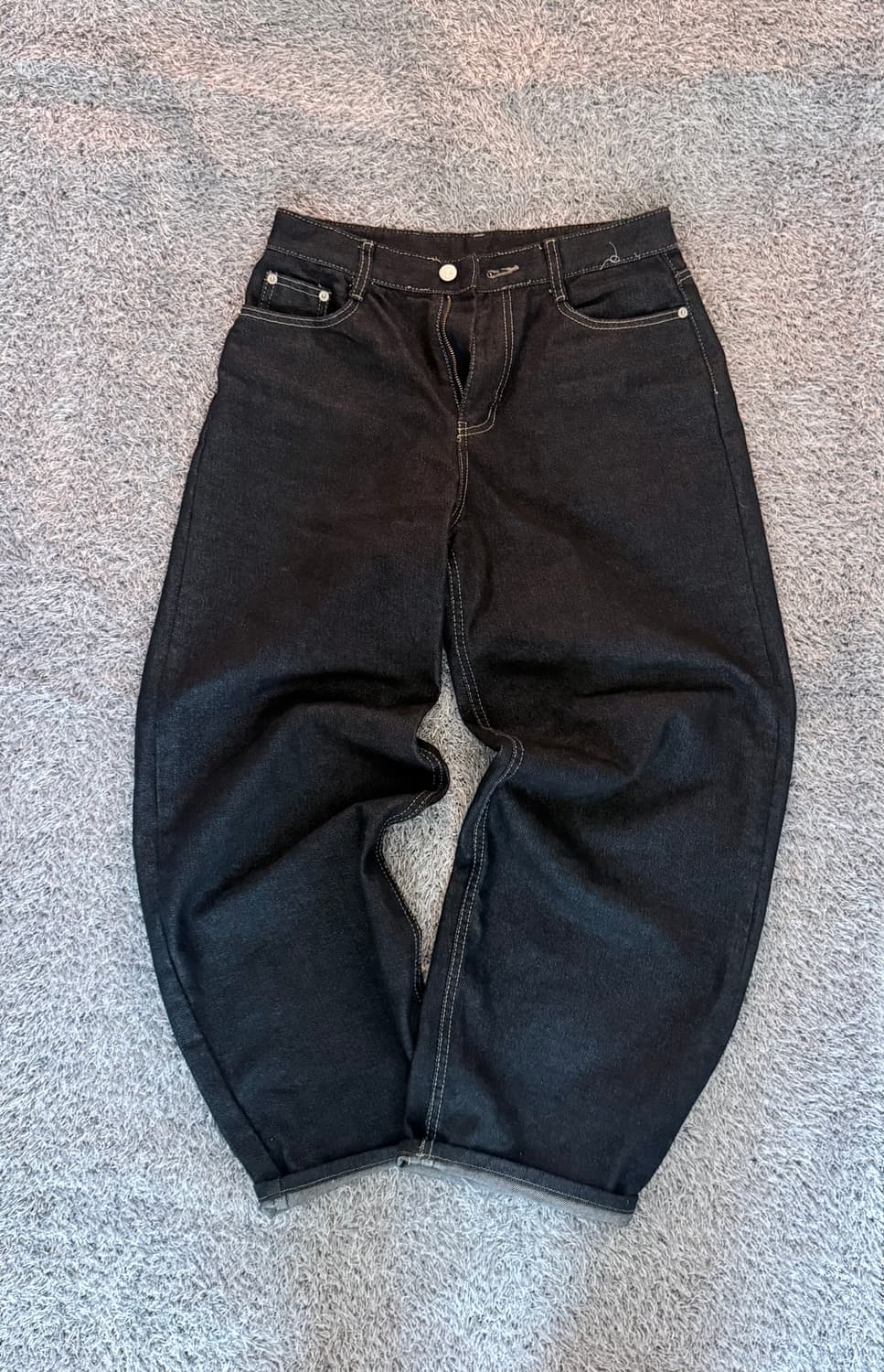 와이드 생지데님팬츠 상품이미지1