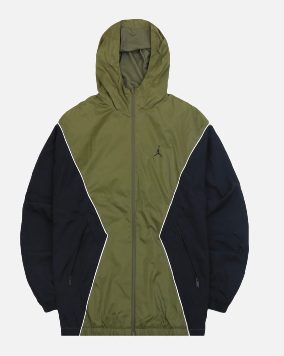 정품새제품 나이키 조던 브루클린 바람막이 올리브 자켓 XL 상품이미지1