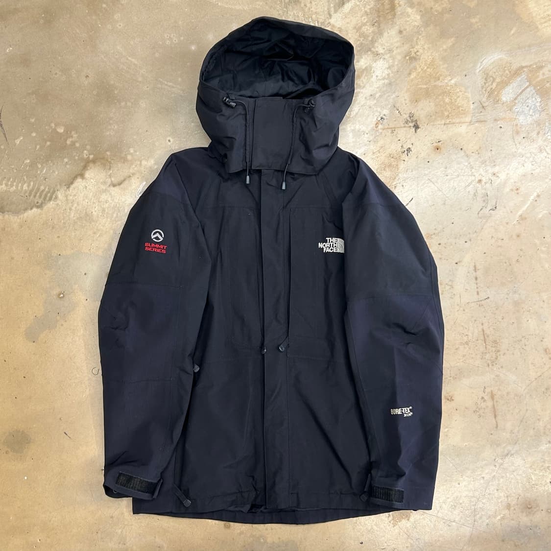 90 노스페이스 써밋 고어텍스 블랙 후드 바람막이 상품이미지2
