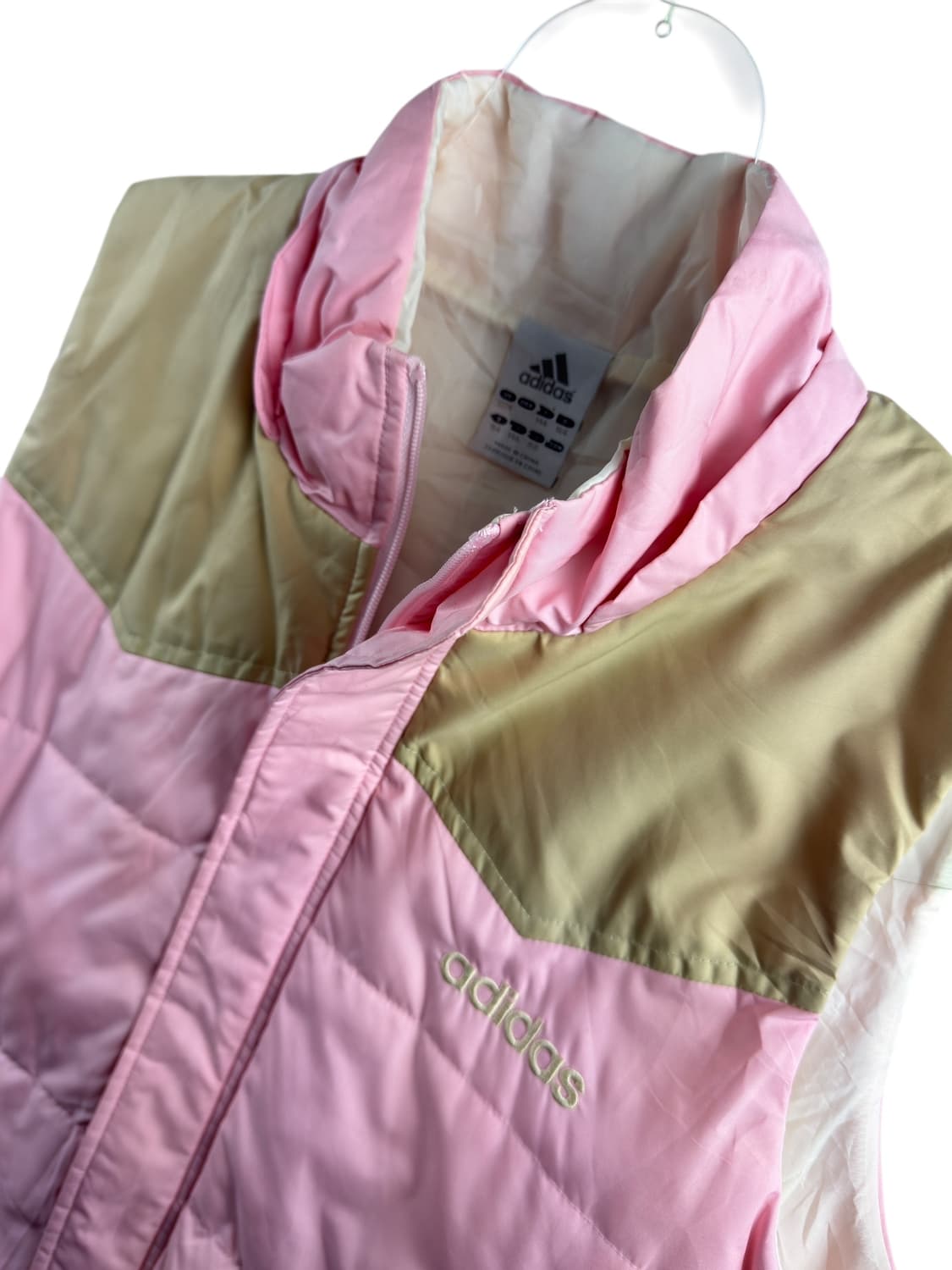 아디다스 핑크 베이지 베스트 집업1458 상품이미지3