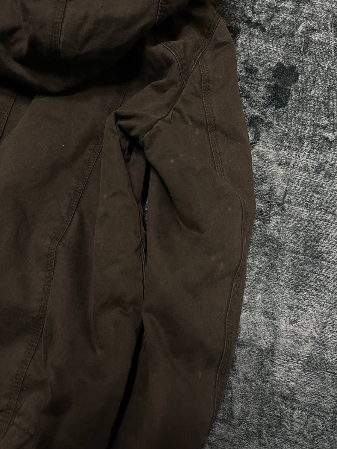 In the attic y2k military fur hood jacke 상품이미지7