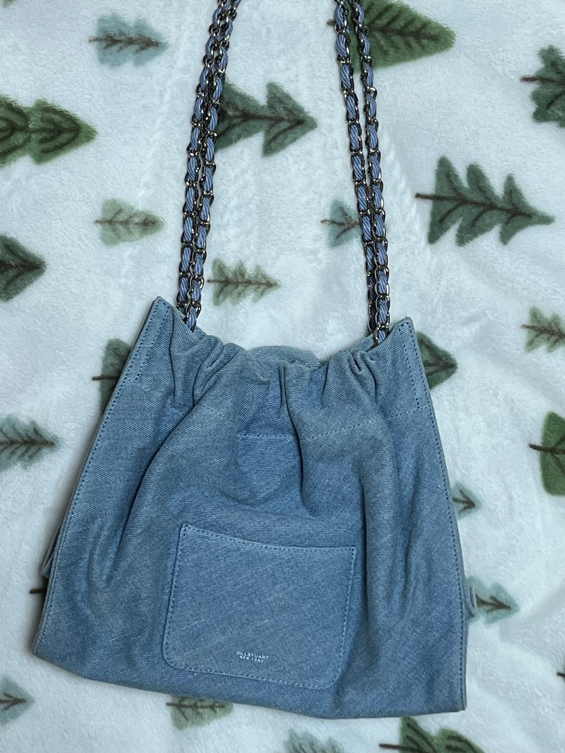 질스튜어트 코코체인 데님 드로우스트링 체인 숄더 m 상품이미지2